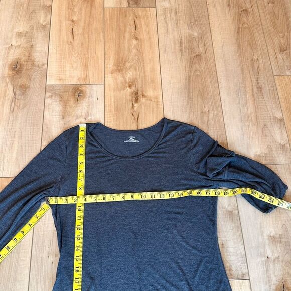 Modern Movement Lightweight Long Sleeve Tee Lounge Gray Size Large - Picture 4 of 7